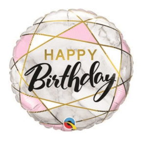 18in Birthday Marble Balloon