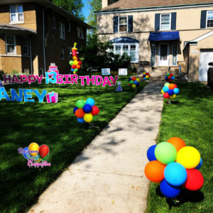 Balloon Decorations, Yard Balloon Decor, Topiaries