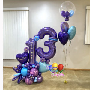 Girly Birthday Balloon Bouquet