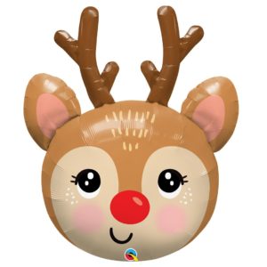 35in Red Nosed Reindeer Balloon