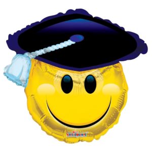 28in Smiley Grad Balloon