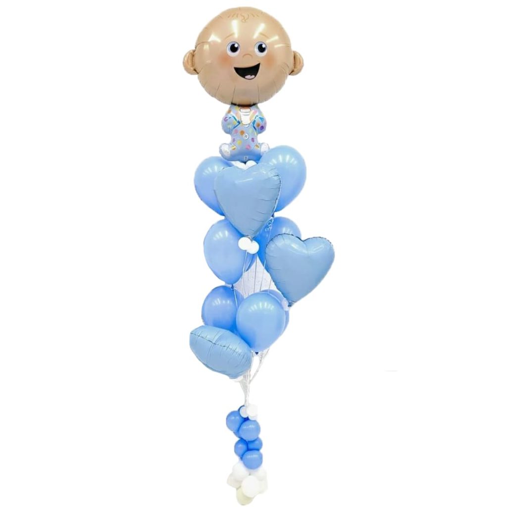 Baby Boy Balloon Bunches