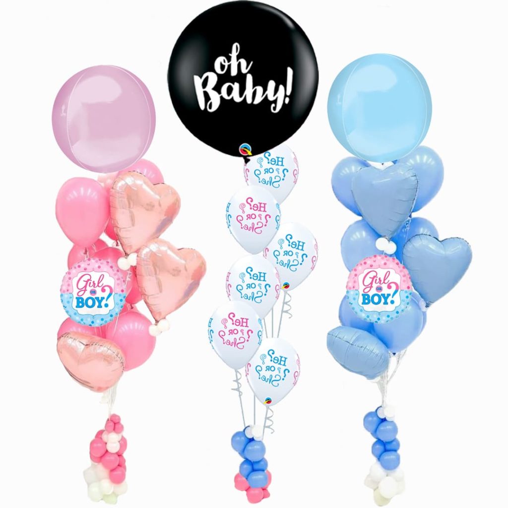 Gender Reveal Balloon Bunches