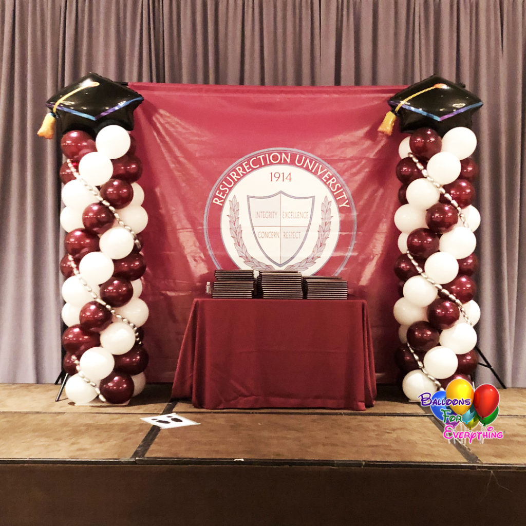 Graduation Balloon Columns