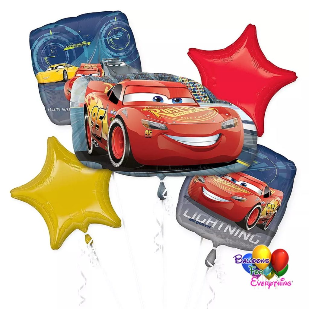 Disney Cars Balloons Bouquet, balloonsforeverything.com, (708) 573 - 4830, chicago area, decorations for parties, balloon bouquets chicago, balloons delivery, balloon artist