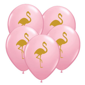 5 – 11in Flamingo Latex Balloons