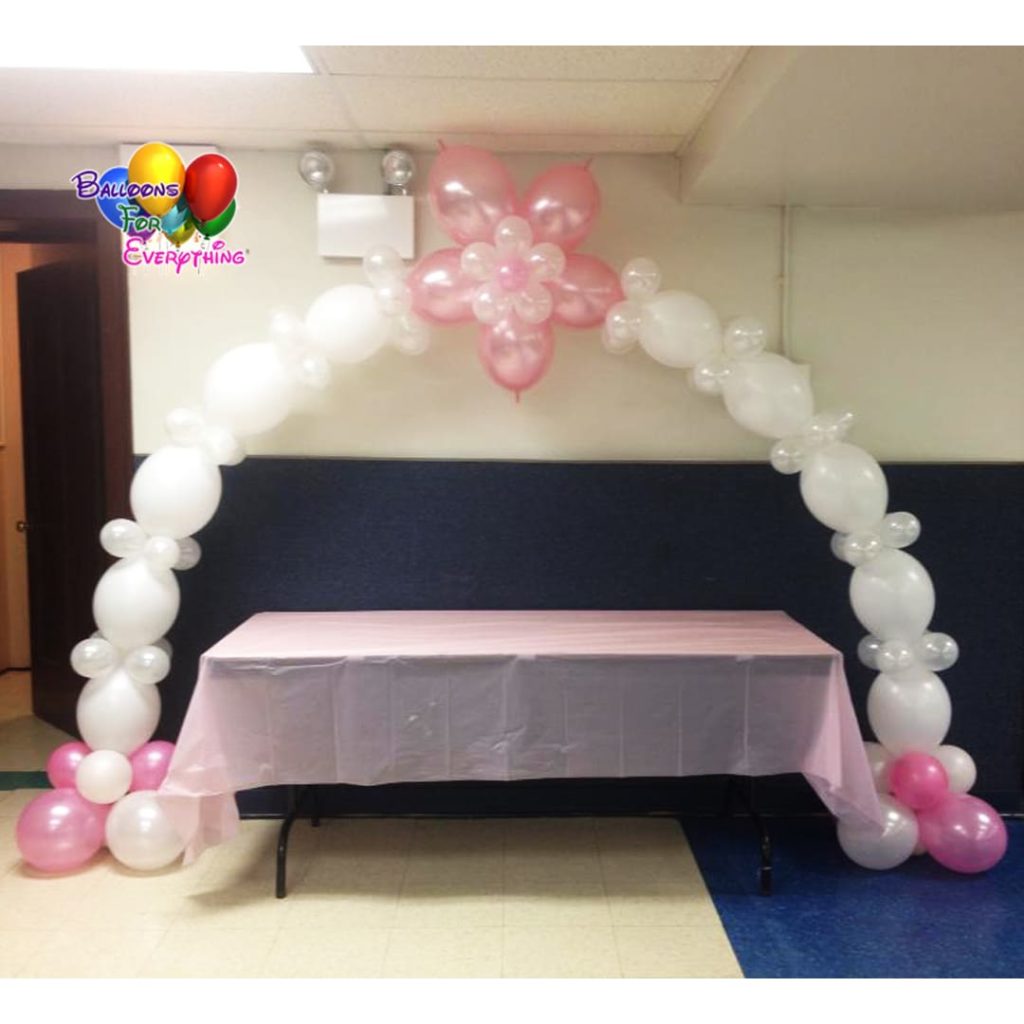 Flower Link Balloon Arch