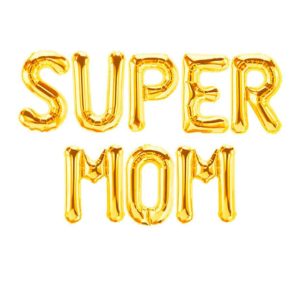 16in SUPER MOM Letters Balloons