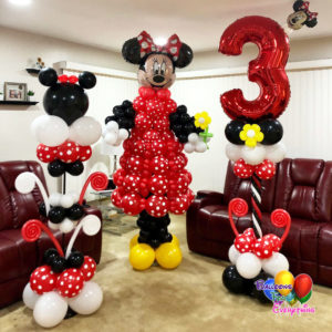 8ft Minnie Set Balloon Sculptures