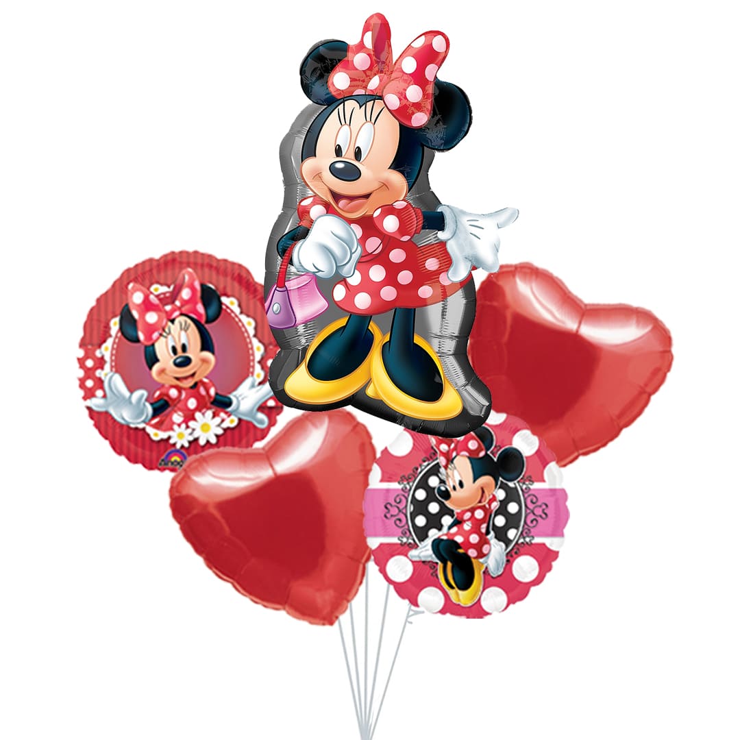 Minnie Roja Balloon Bouquet 