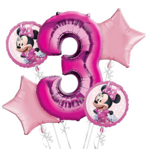 Minnie 3rd Birthday Balloons