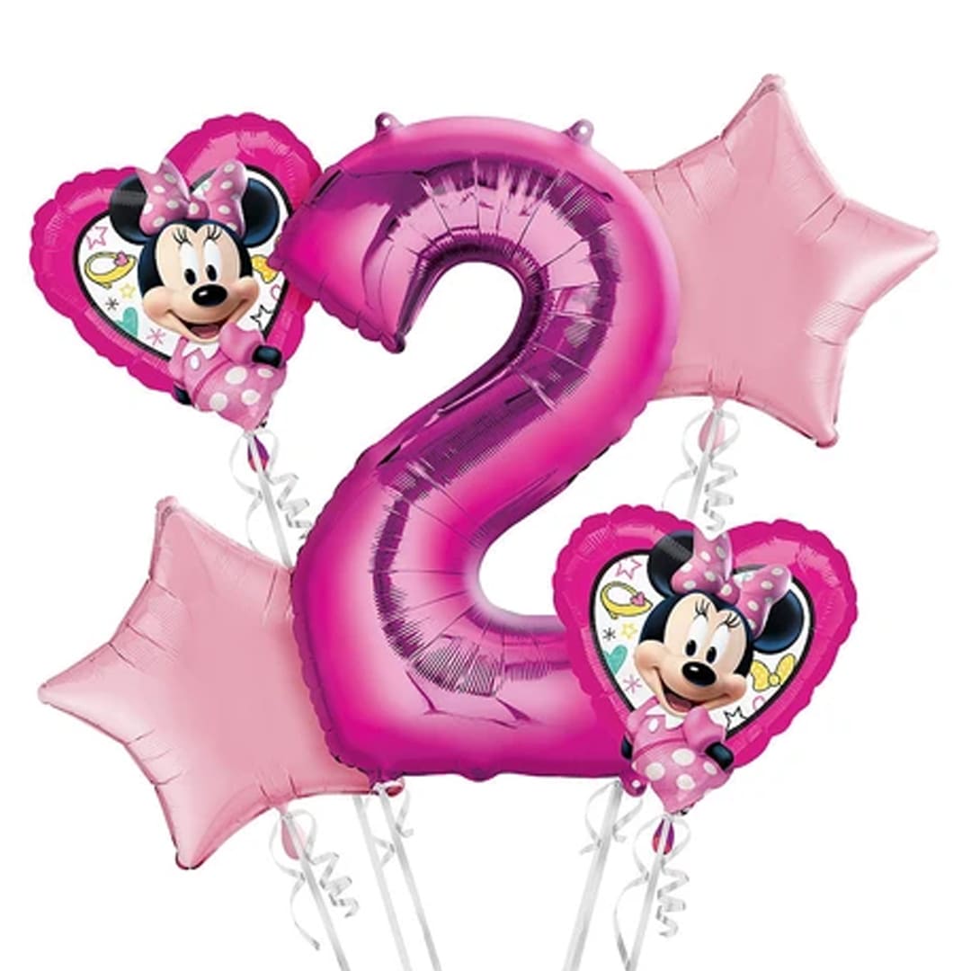 Minnie 2do Cumpleaños Globos Bouquet 