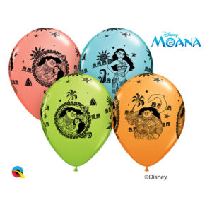 4 – 11in Moana Latex Balloons