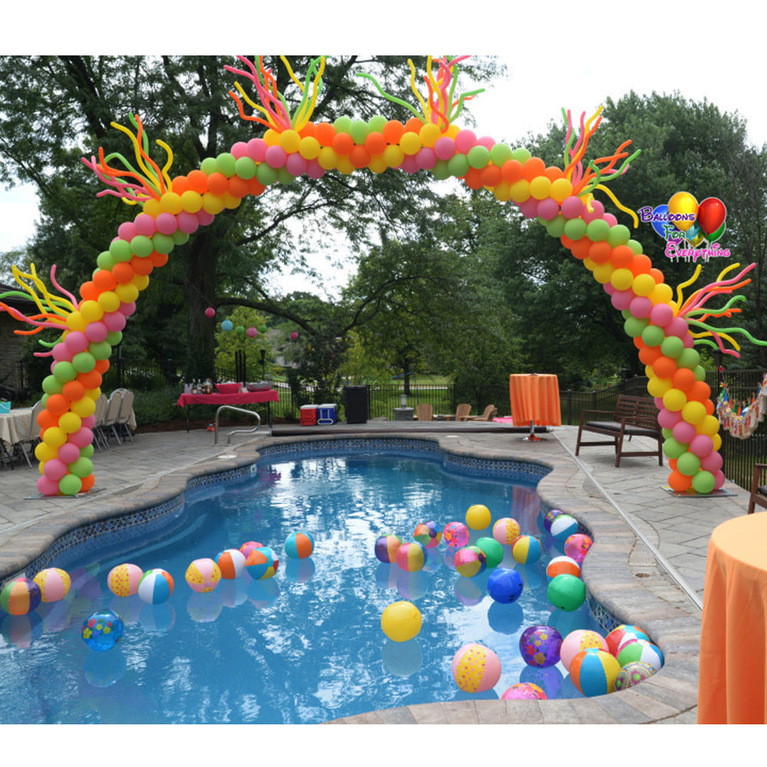 Swimming Pool Balloon Arch