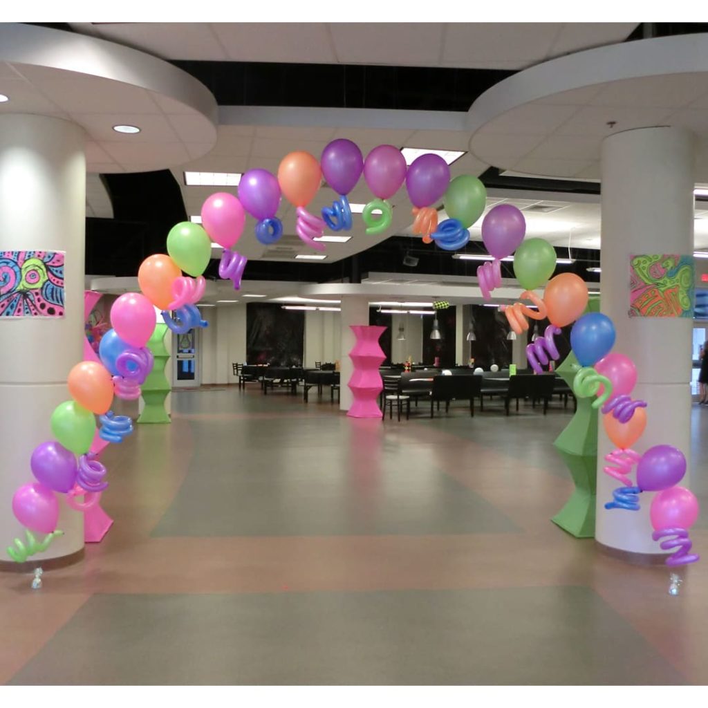 Neon Balloon Arch
