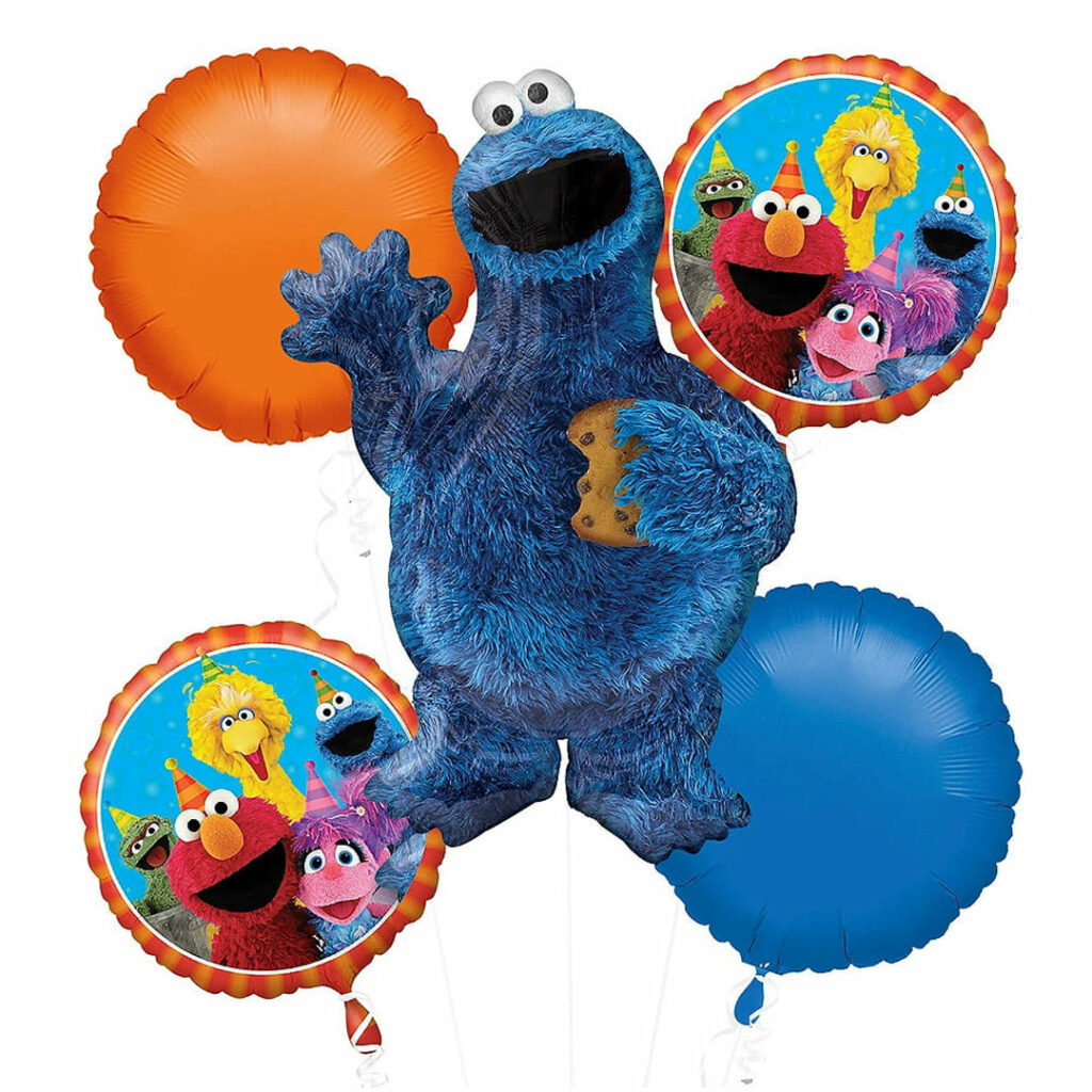 Cookie Monster Balloon Bouquet