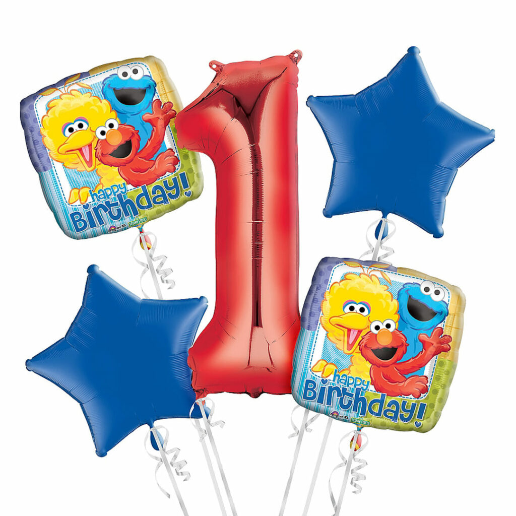 Sesame Street 1st Birthday Balloons
