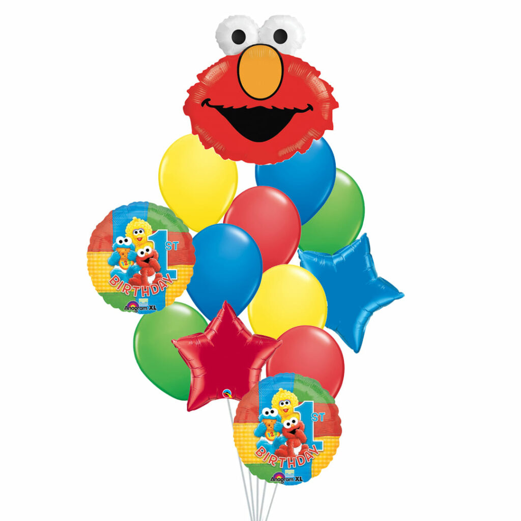Baby Elmo 1st Birthday Balloons