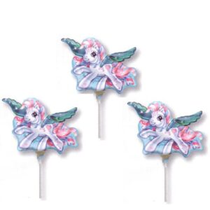 3 – 14in Little Pony Mini Shape Inflated Balloons