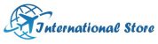 A blue and white logo for international travel.